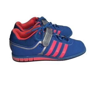 Adidas Powerlift 2.0 Weightlifting Shoes Blue Pink Silver Womens US 10